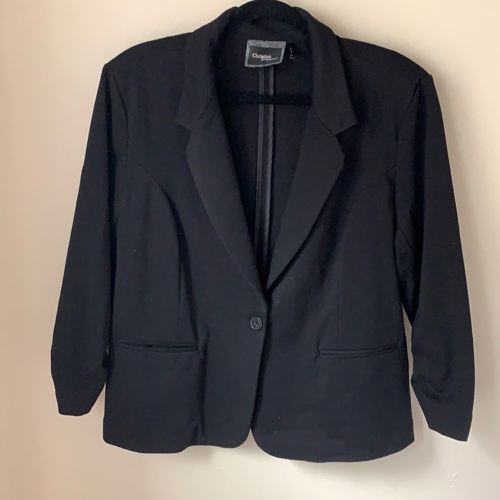 Christian Siriano- Women’s Fitted Blazer - Black